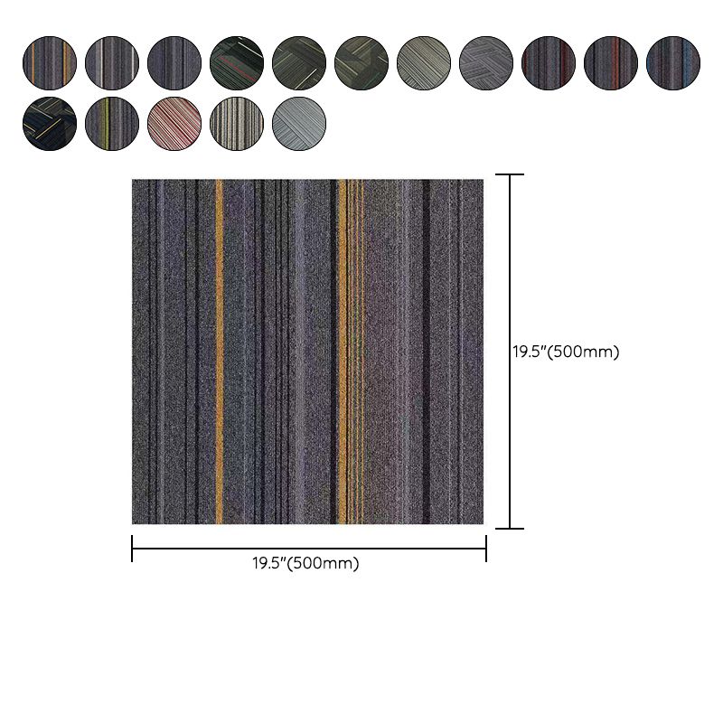 Avtoit | Dark Color Level Loop Carpet Tile Non-Slip Self-Adhesive Indoor Office Carpet Tiles