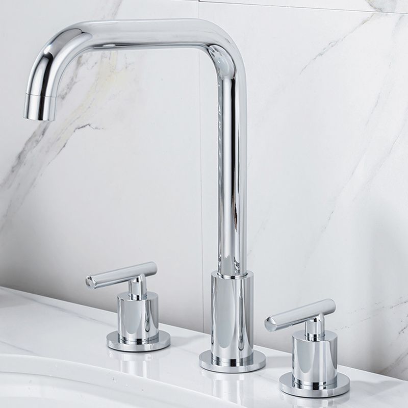 Avtoit | Modern 2-Handle Bathroom Sink Faucet 3-Hole Widespread Bathroom Faucet