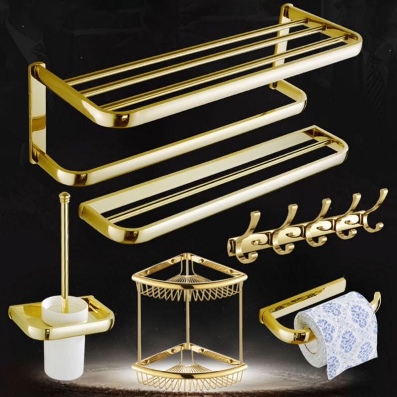 Avtoit | Chrome/Gold Bathroom Accessories Set Modern Metal Bathroom Hardware Set