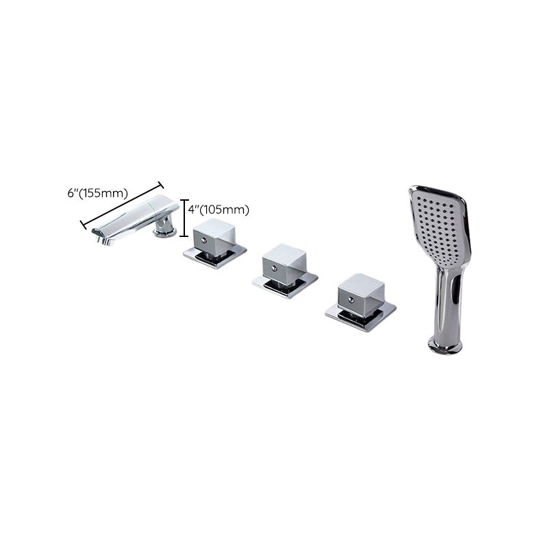 Avtoit | Contemporary Style Bathroom Faucet Metal Deck Mounted Bathroom Faucet