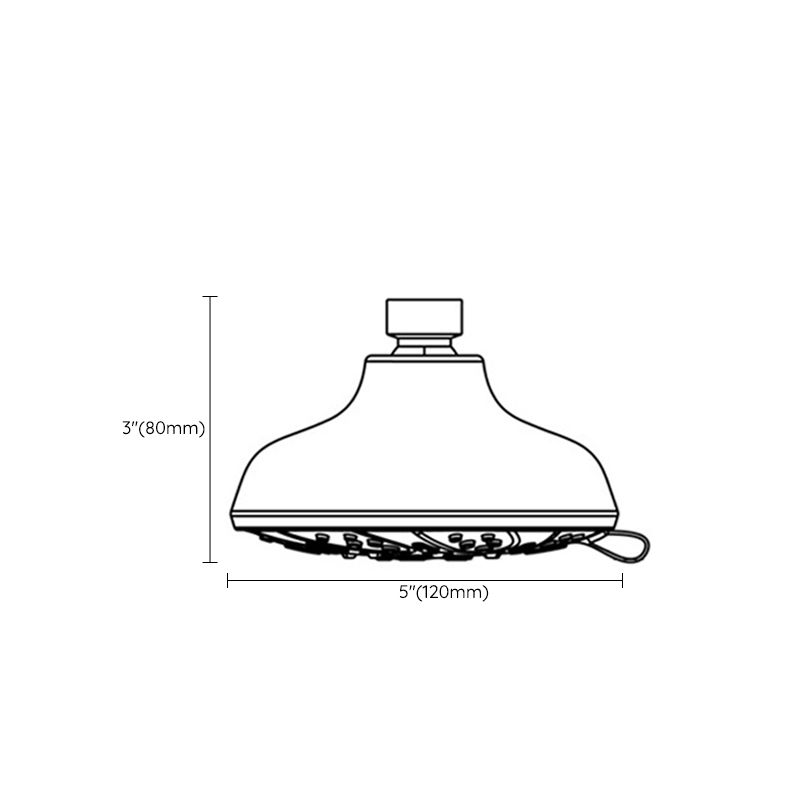 Avtoit | Round Fixed Shower Head Adjustable Spray Pattern Wall Mounted Shower Head