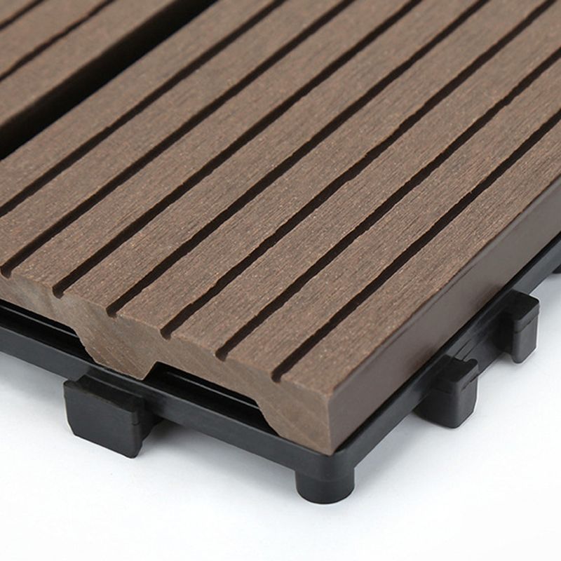 Avtoit | 12" X 12" Deck/Patio floor tiles 4-Slat Square for outdoor patio tiles