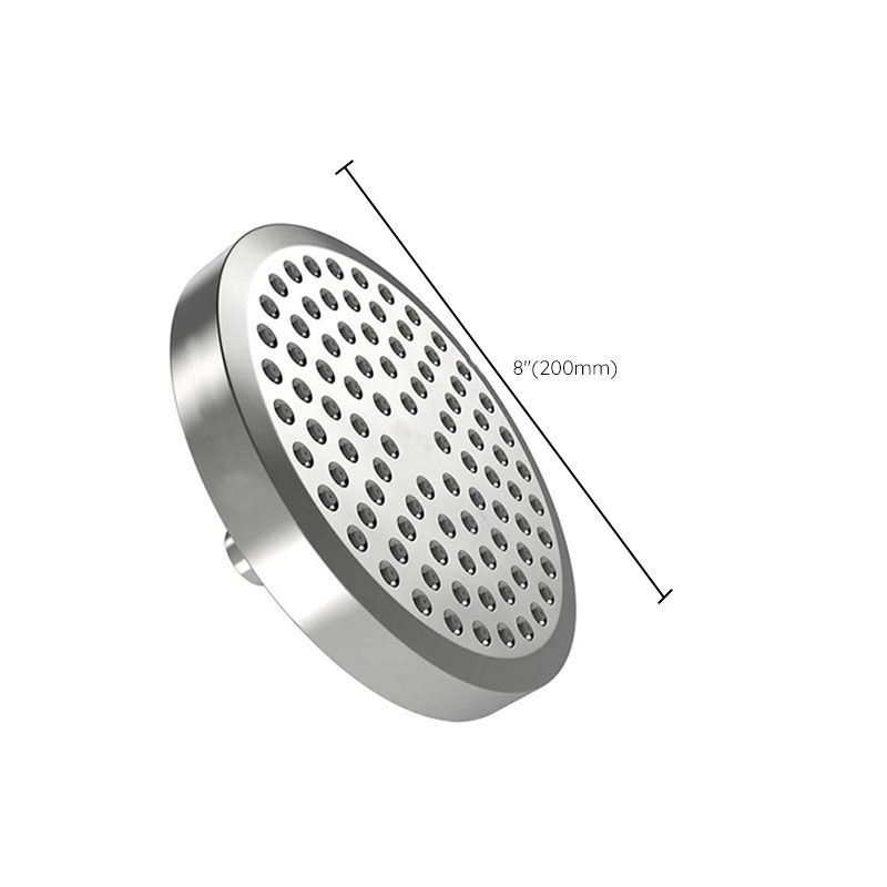 Avtoit | Contemporary Fixed Shower Head Round Metal Spray Head in Silver