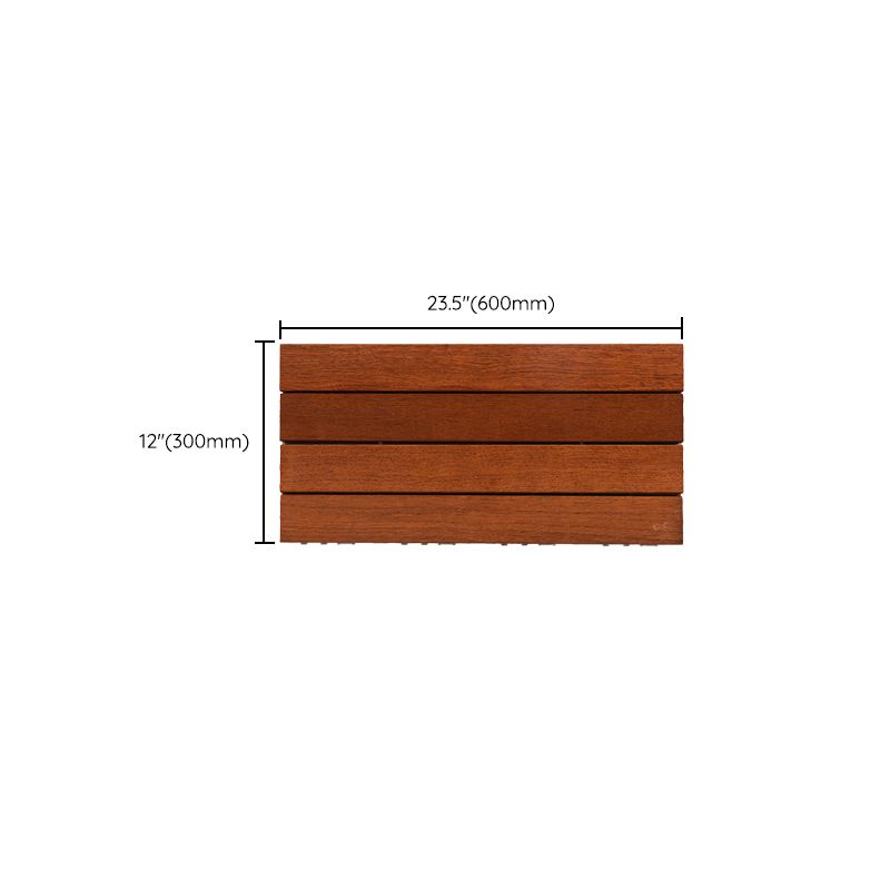 Avtoit | 4-Slat Wood Deck/Patio Floor Tiles Interlocking Installation Floor Tiles