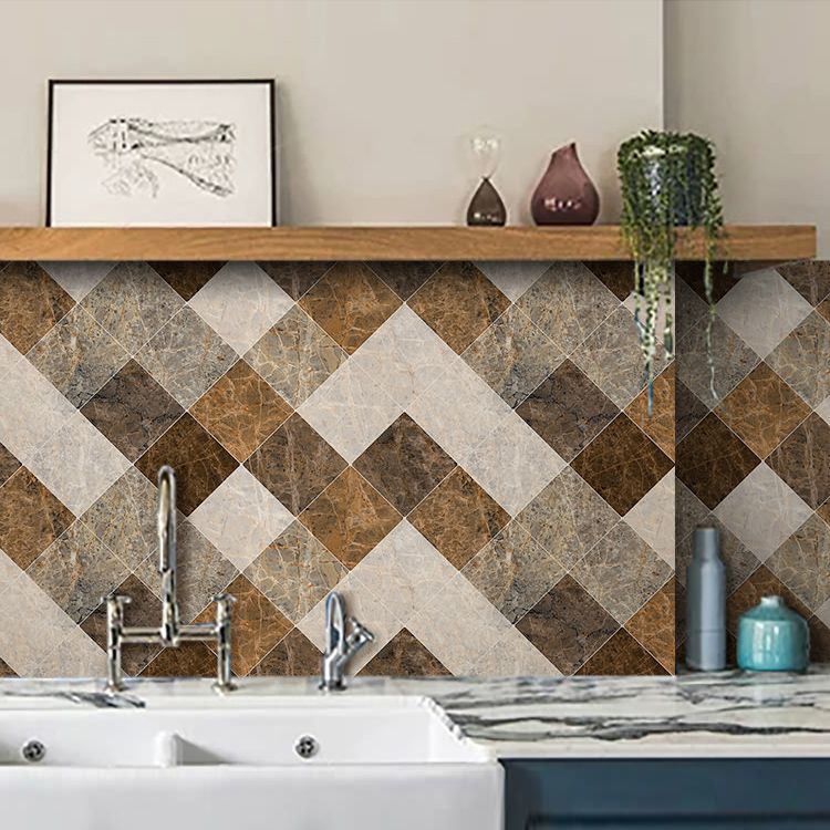 Avtoit | Brown non-slip floor tile 30 cm x 60 cm brick effect single tile PVC