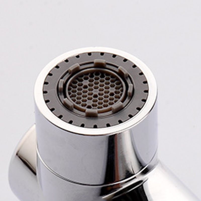 Avtoit | Round contemporary bathroom faucet with lever handle and single hole installation