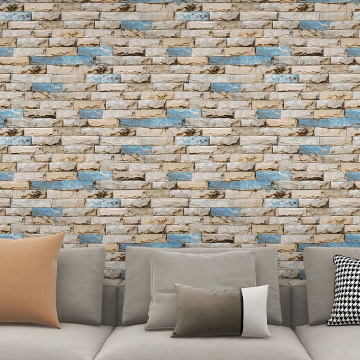 Avtoit | Industrial Wall Plank Brick Pattern Bathroom and Living Room Wall Panels