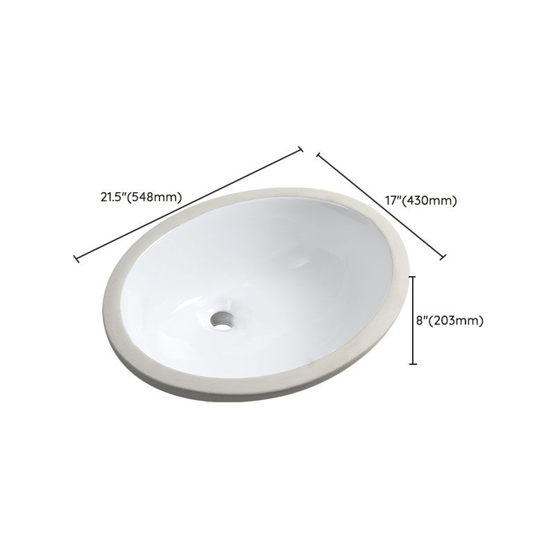 Avtoit | Modern Oval Washstand Ceramic Table Installation Sink Bathroom