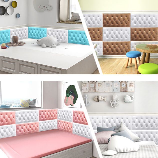 Avtoit | Modern Tin Backsplash Cover Smooth Wall Ceiling Cushion Plate Set of 1