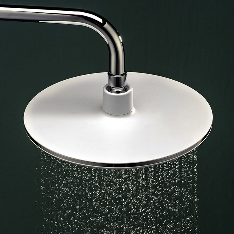 Avtoit | Bathroom white shower head combination modern round fixed shower head