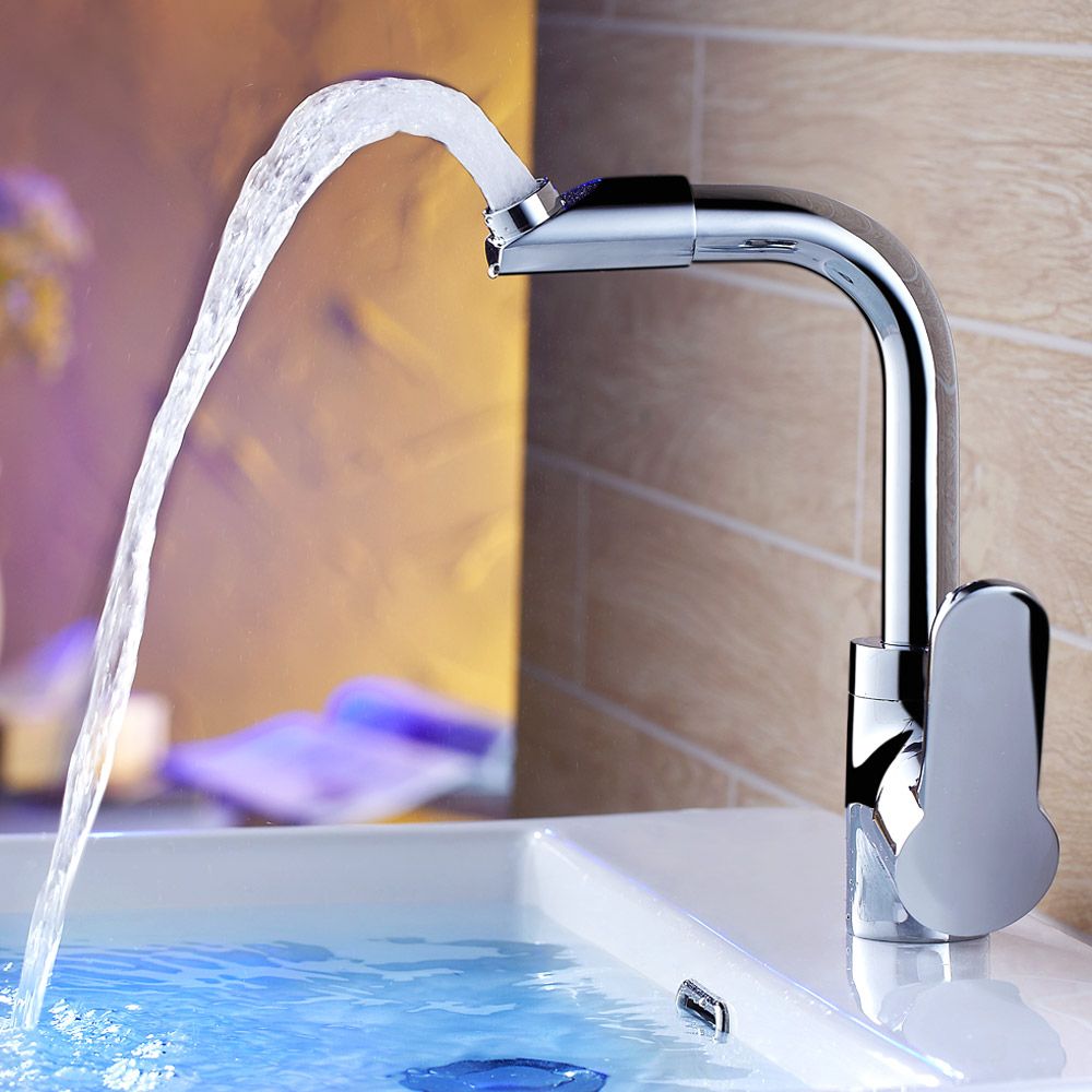 Avtoit | Modern Bathroom Faucet Brass Lever Handle Washroom Bathtub Faucet