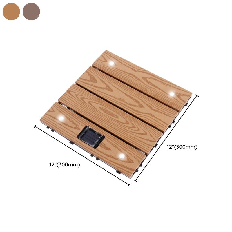 Avtoit | Striped Pattern Terrace Floor Tiles Square Click Floor Tiles Floor Board