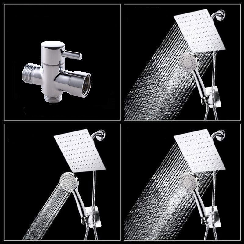 Avtoit | Modern Pull-Down Dual Showerhead Square High Arch Showerhead Combination