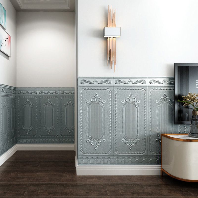 Avtoit | Glam Style Wall Cladding Living Room Peel and Stick 3D Embossed Waterproof Wall Cladding
