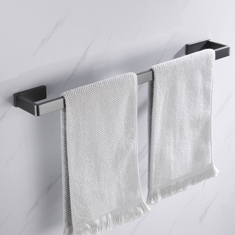 Avtoit | Gray 5-piece modern bathroom accessory set made of stainless steel