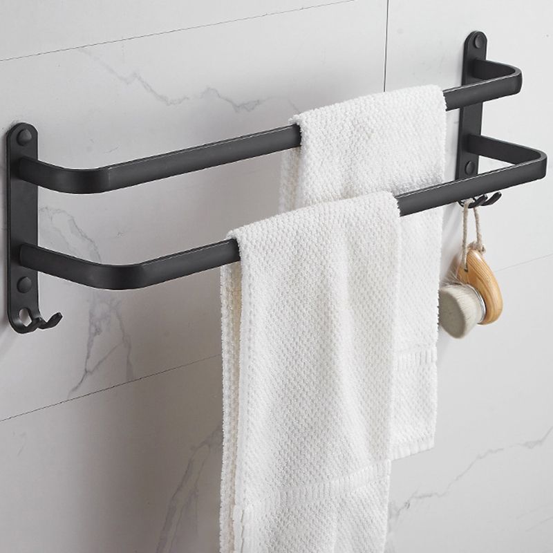 Avtoit | Modern black aluminum bathroom accessory set towel bar bathroom fittings