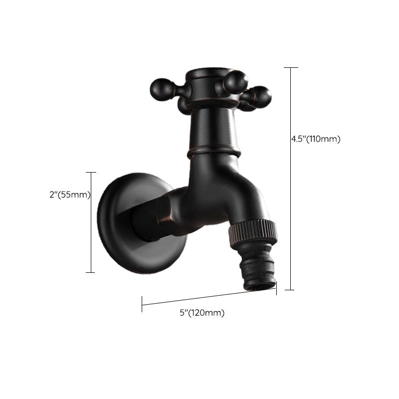 Avtoit | Wide Bathroom Sink Faucet Wall-Mounted Cross Handle Faucet