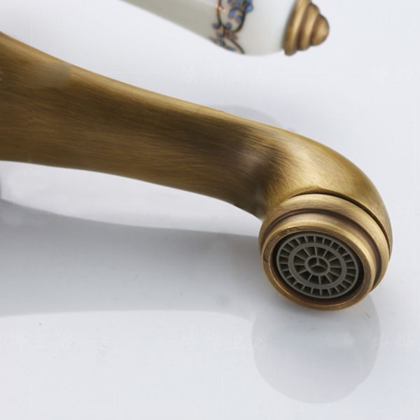 Avtoit | Low arch country vessel faucet single lever brass faucet for bathroom