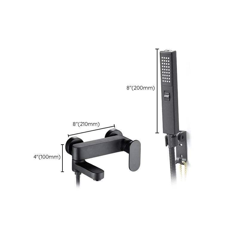 Avtoit | Modern Wall-Mounted Bathtub Faucet Trim Metal Single-Lever Bathtub Faucet Trim