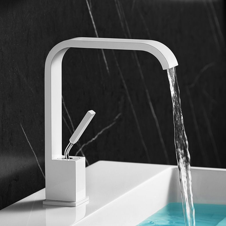 Avtoit | Unique Sink Faucet Bathroom Brass Solid Color Waterfall Spout Faucet