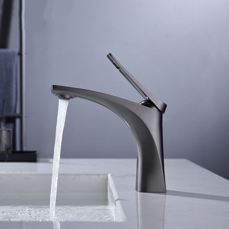 Avtoit | Modern Vessel Faucet Brass Lever Handles Low Arc with Water Hose Bathroom Vessel Faucet