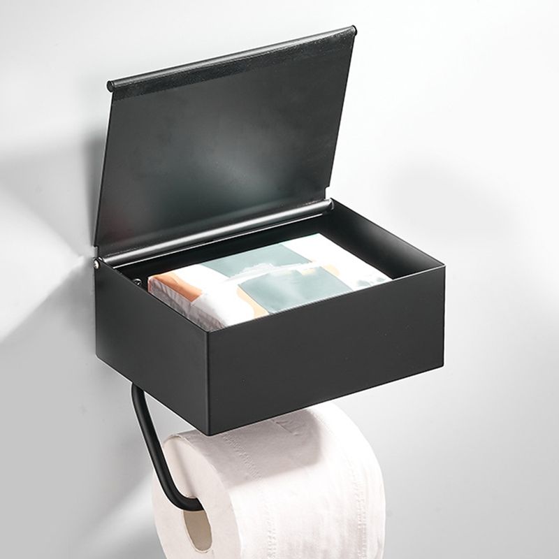 Avtoit | 2-piece Stainless Steel Classic Bathroom Accessory Set Black & Chrome Paper Holder