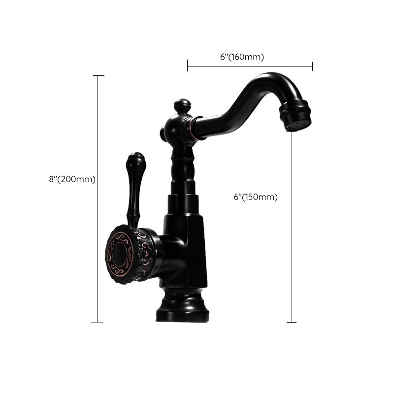 Avtoit | Glam Style Sink Faucet with Swivable Spout and Lever Handle