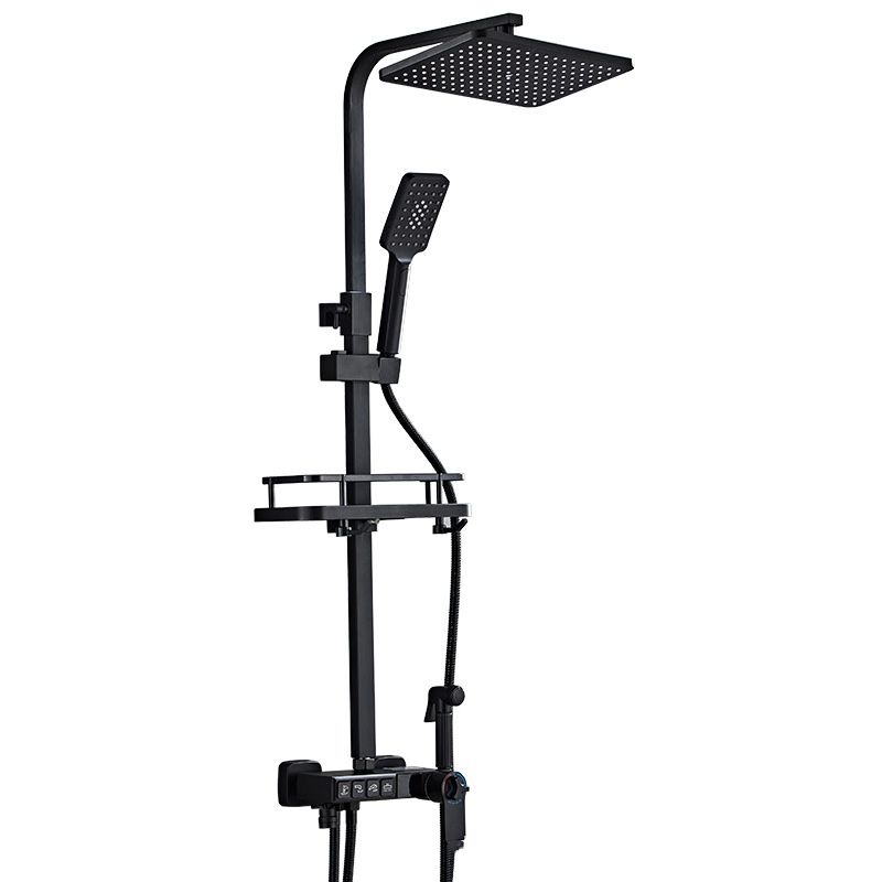 Avtoit | Modern Style Brass Shower System Adjustable Spray Pattern Wall Mounted Shower Combination