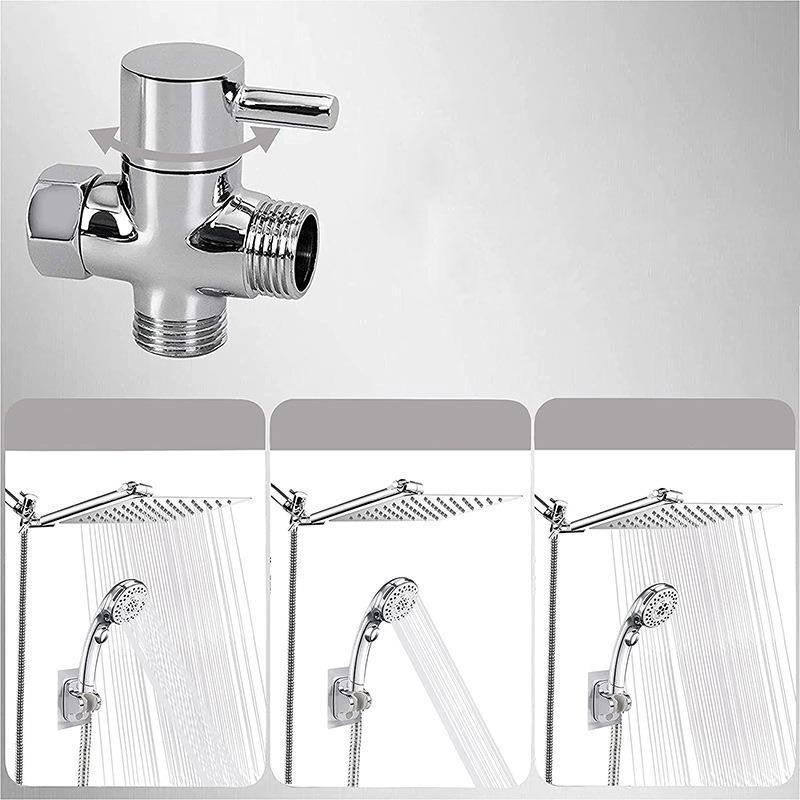 Avtoit | Stainless Steel 8 Inch Shower Set 5 Sprays Handheld Shower Head Shower Arm