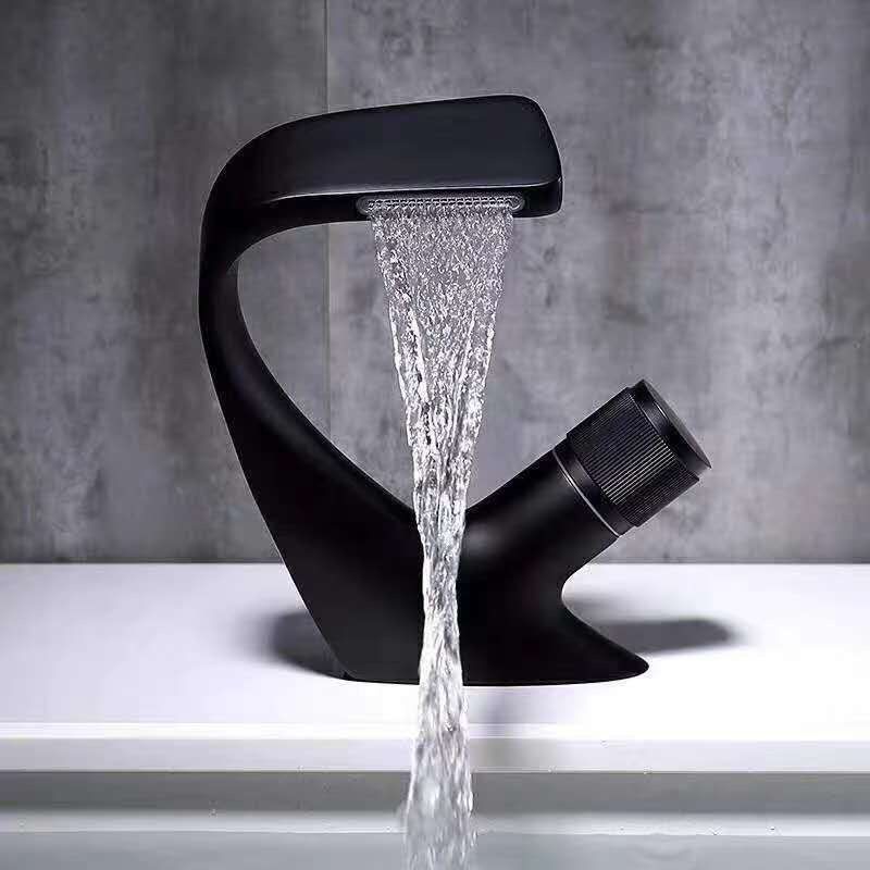 Avtoit | Contemporary Container Copper Brass Knob Handle Low Arch Container Faucet