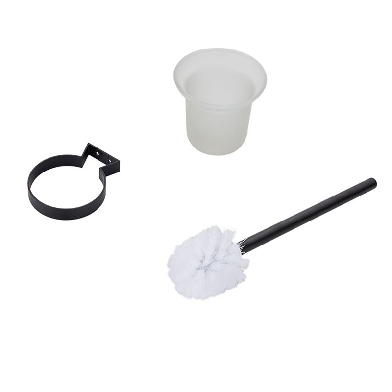 Avtoit | Modern Bathroom Accessory Set Matte Black/Grey Bathroom Shelf/Towel Holder & Paper Holder