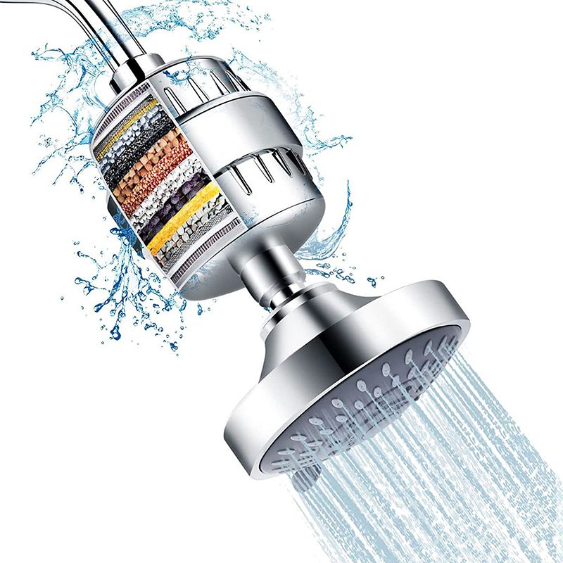 Avtoit | Modern Fixed Shower Head with Catalyst 4-Inch Silver Wall Mount Shower Head