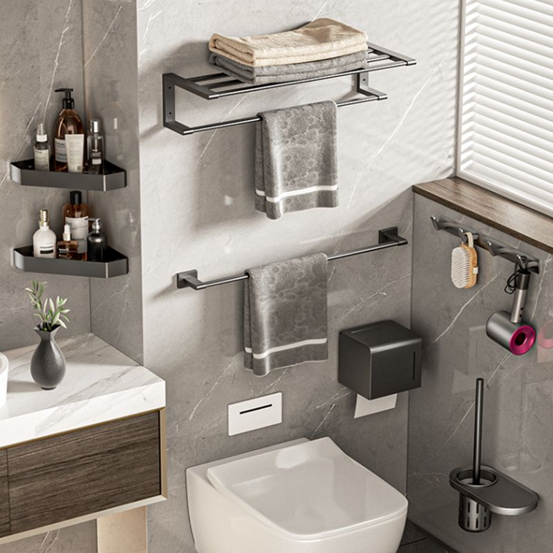 Avtoit | Modern bathroom accessory set Bathroom shelf Towel bar gray bathroom accessory set