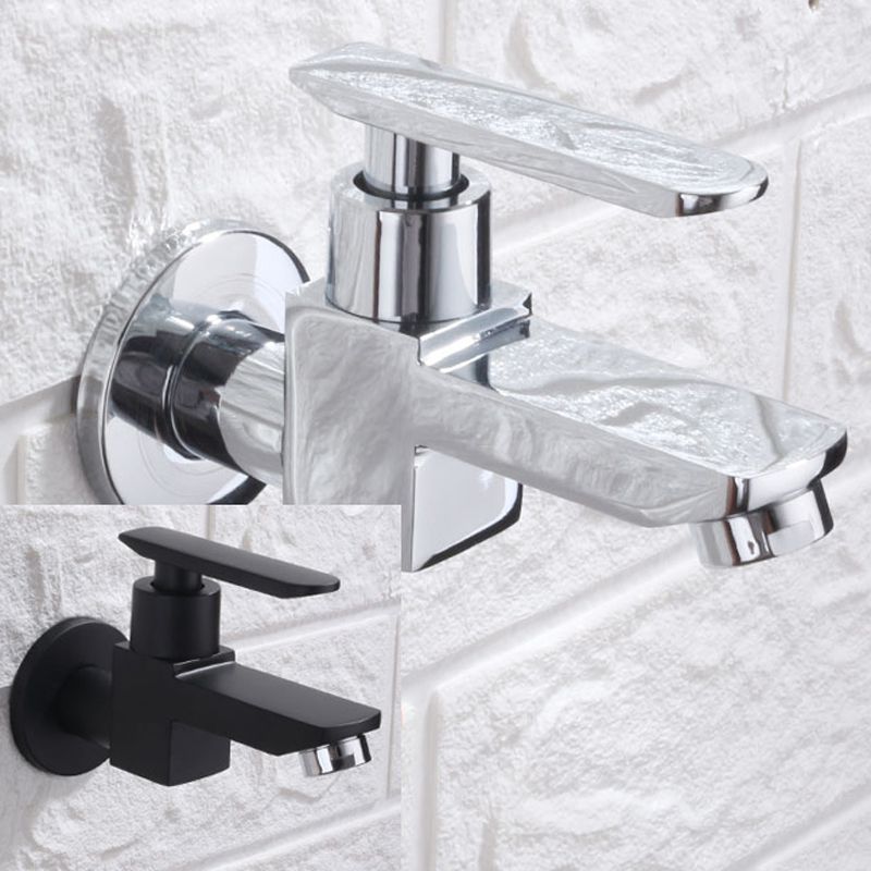 Avtoit | Contemporary Wall-Mounted Bathroom Faucet Lever Handles Solid Brass Faucet