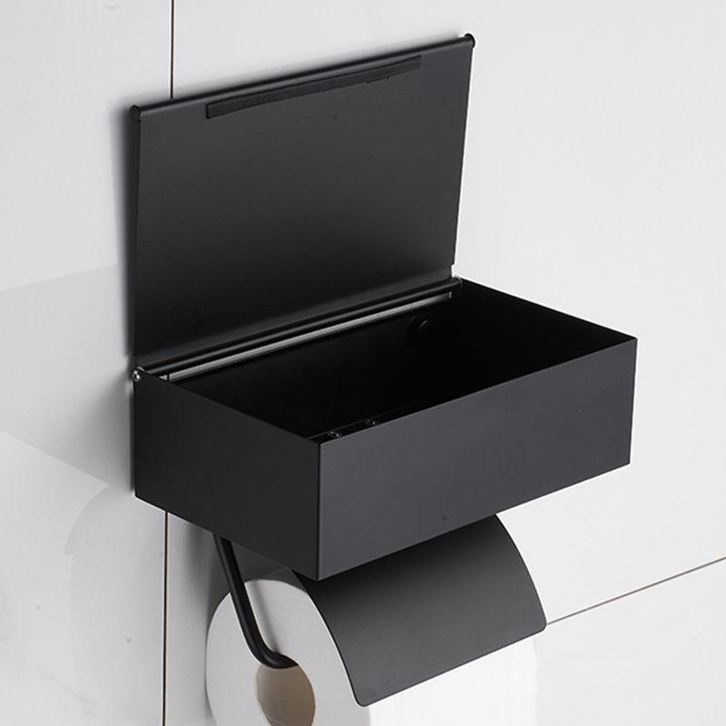 Avtoit | 2-piece Stainless Steel Classic Bathroom Accessory Set Black & Chrome Paper Holder