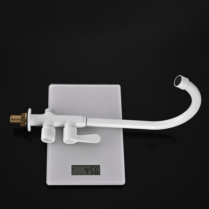 Avtoit | Single Cold Water Valve Uniform Color High Arc Deck Mounted Bathtub Faucet