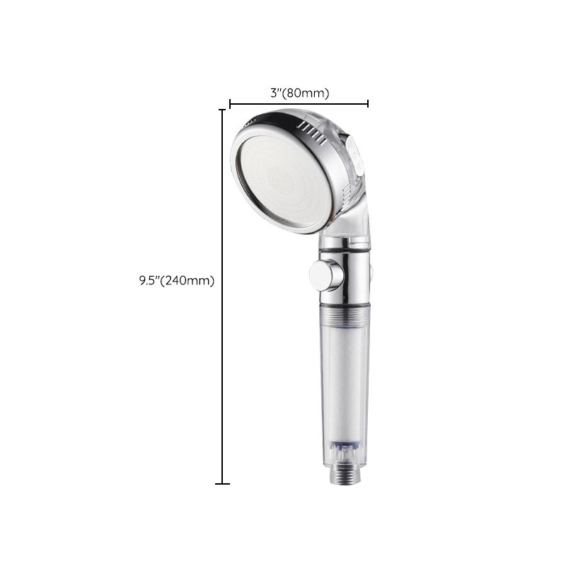 Avtoit | Modern Handheld Shower Head Round Filter Ball Spray Head in Silver