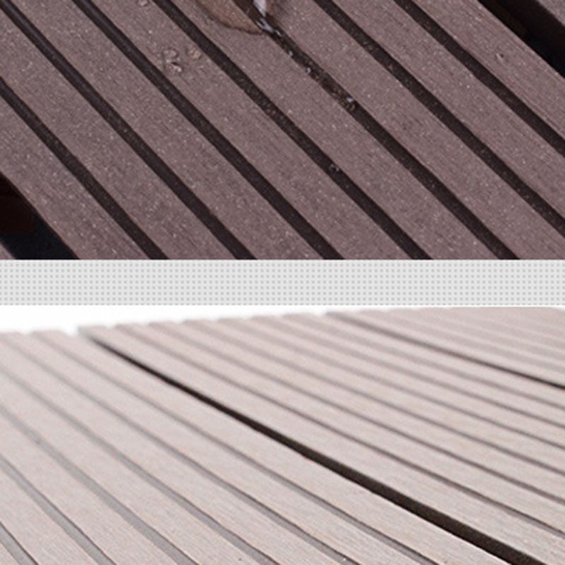 Avtoit | 12" X 12" 4-Slat Square Deck/Patio Floor Tiles Snap Installation Floor Plank Tiles