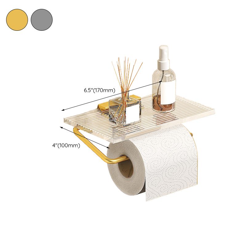 Avtoit | Modern Bathroom Hardware Set Towel Rack Bathroom Shelf Gray/Gold Bathroom Hardware Set