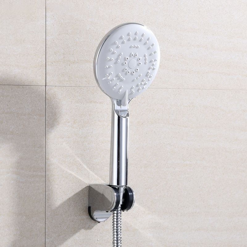 Avtoit | Silver Shower Head Combo Metal Modern 5 Spray Pattern Shower Heads