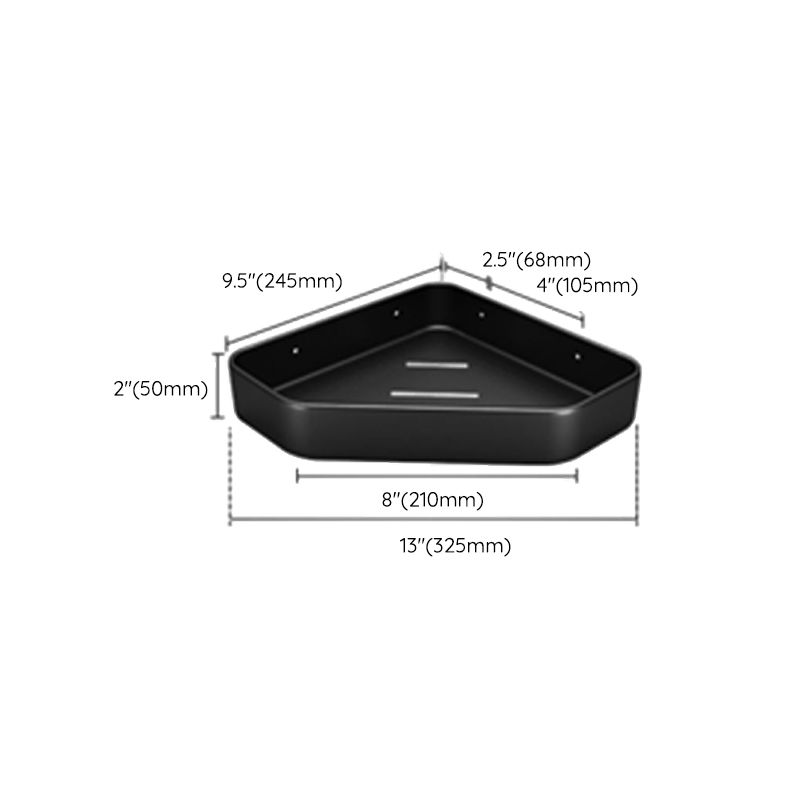 Avtoit | Matt black bathroom accessories set Modern anti-rust 1/2/3-piece bathroom shelf