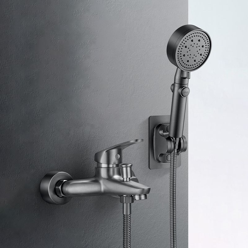 Avtoit | Bathtub filler wall mount hand shower single lever handle 2 holes low arc bathtub faucet with hose