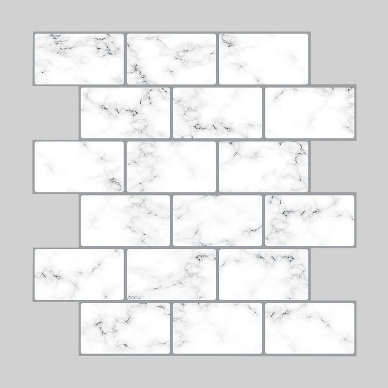 Avtoit | Peel and Stick Wall Tile Water Repellent Rectangle PVC Peel & Stick Subway Tile