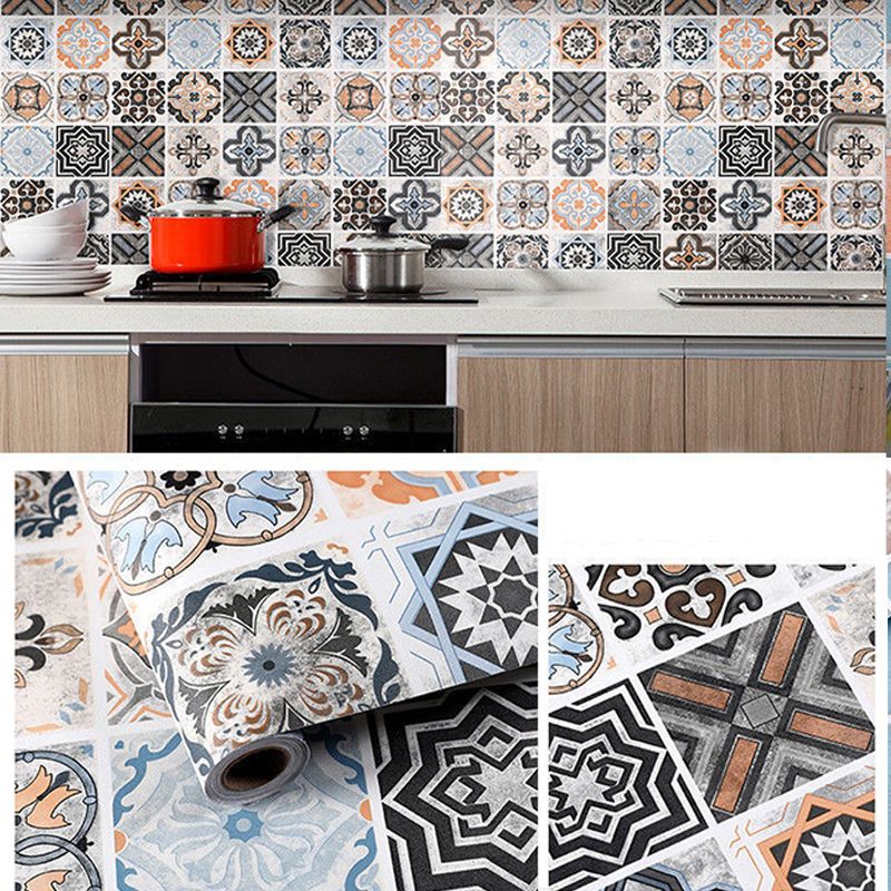 Avtoit | Square Grid Peel and Stick Tile PVC Mosaic Tile for Kitchen Backsplash