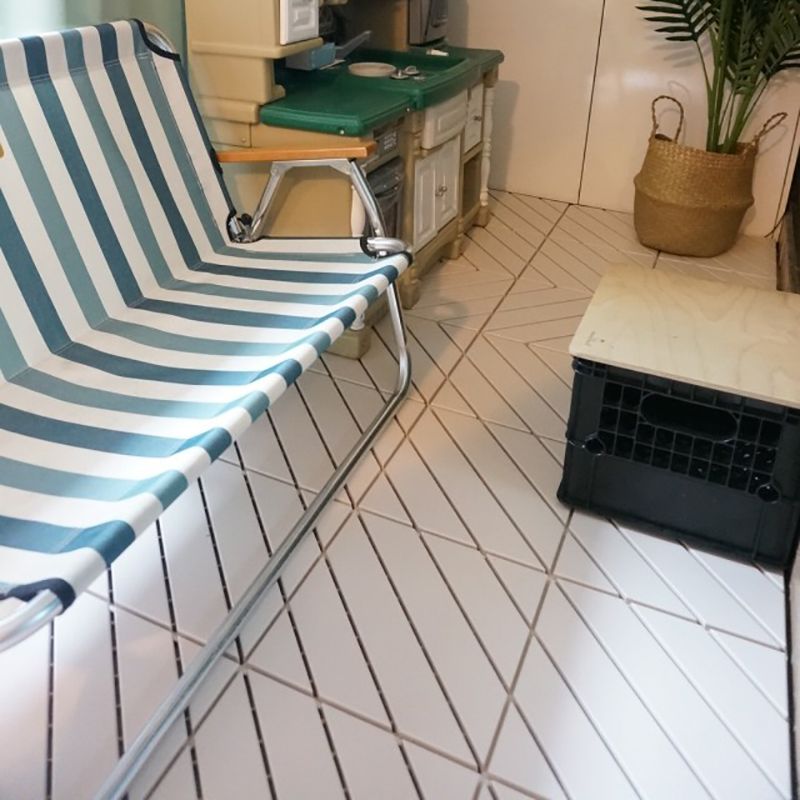 Avtoit | 4-Slat 12" X 12" PVC Floor Tiles Connection Installation Floor Tiles