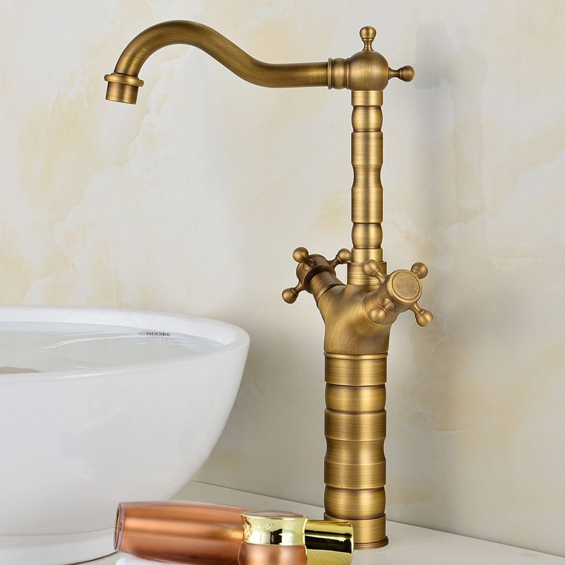 Avtoit | Deck Mounted Copper Roman Tub Faucet Double Handles Roman Tub Faucet Set
