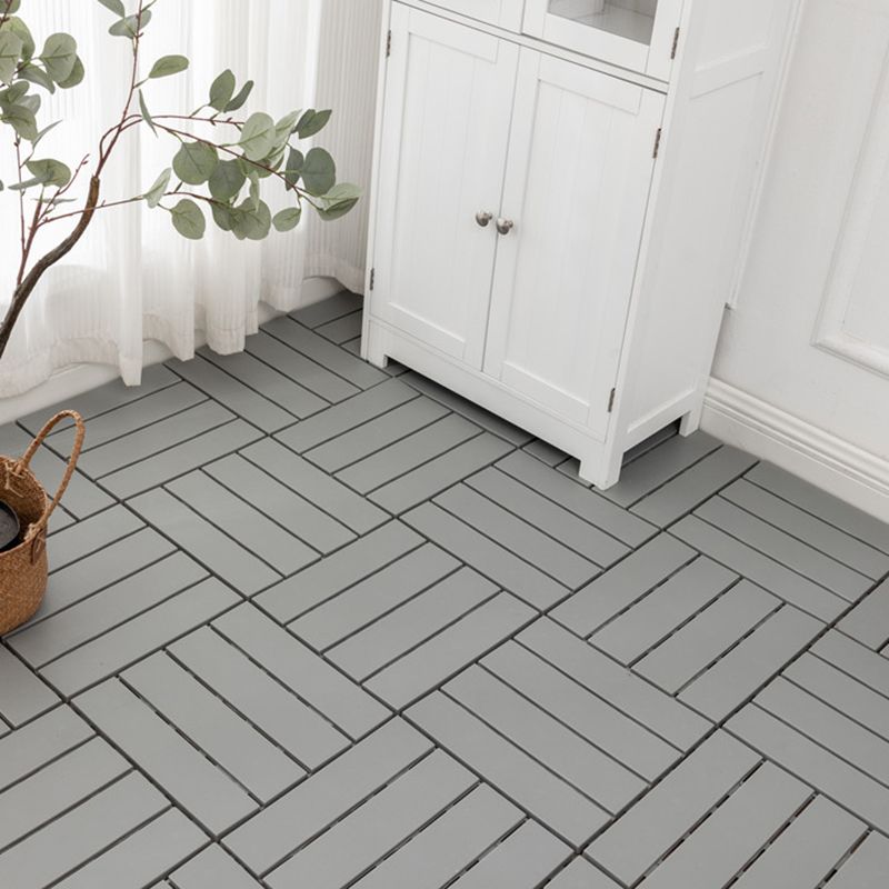 Avtoit | 30 cm X 30 cm 4-Slat Square Deck/Patio Floor Tiles Snap Fit Installation Floor Tiles