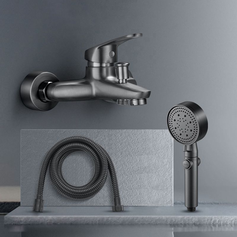 Avtoit | Bathtub filler wall mount hand shower single lever handle 2 holes low arc bathtub faucet with hose