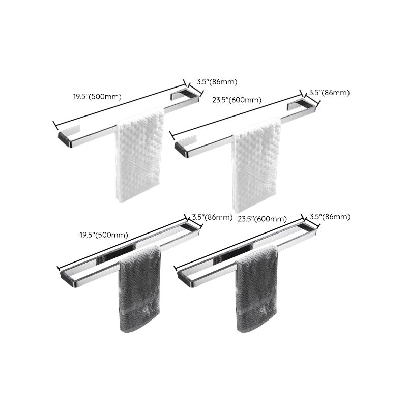 Avtoit | 5-piece modern bathroom accessories as single item or in set Polished chrome bathroom set