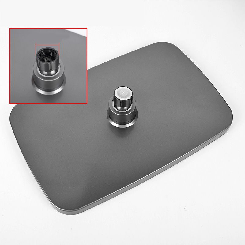 Avtoit | Modern Gray Showerhead Combo Standard Spray Pattern Rectangular Large Showerhead
